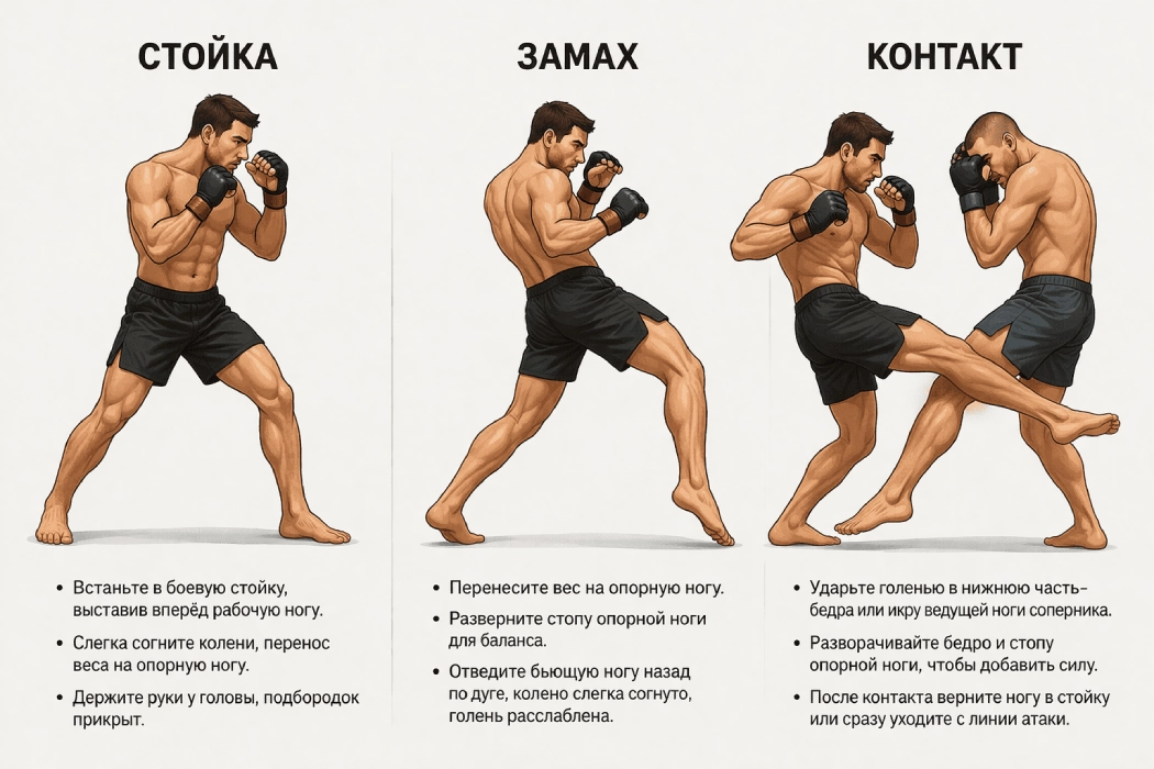 Удар лоу кик - картинка 2