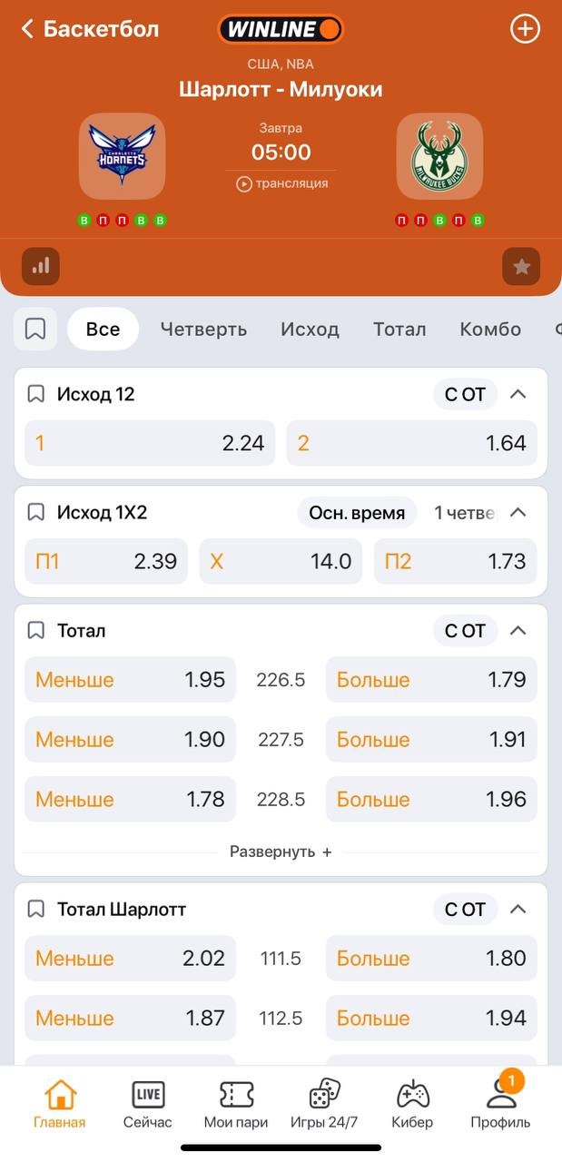 Ставки на баскетбол от нейросети