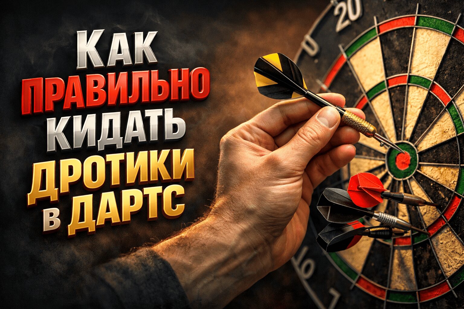 Как правильно кидать дротики в дартс