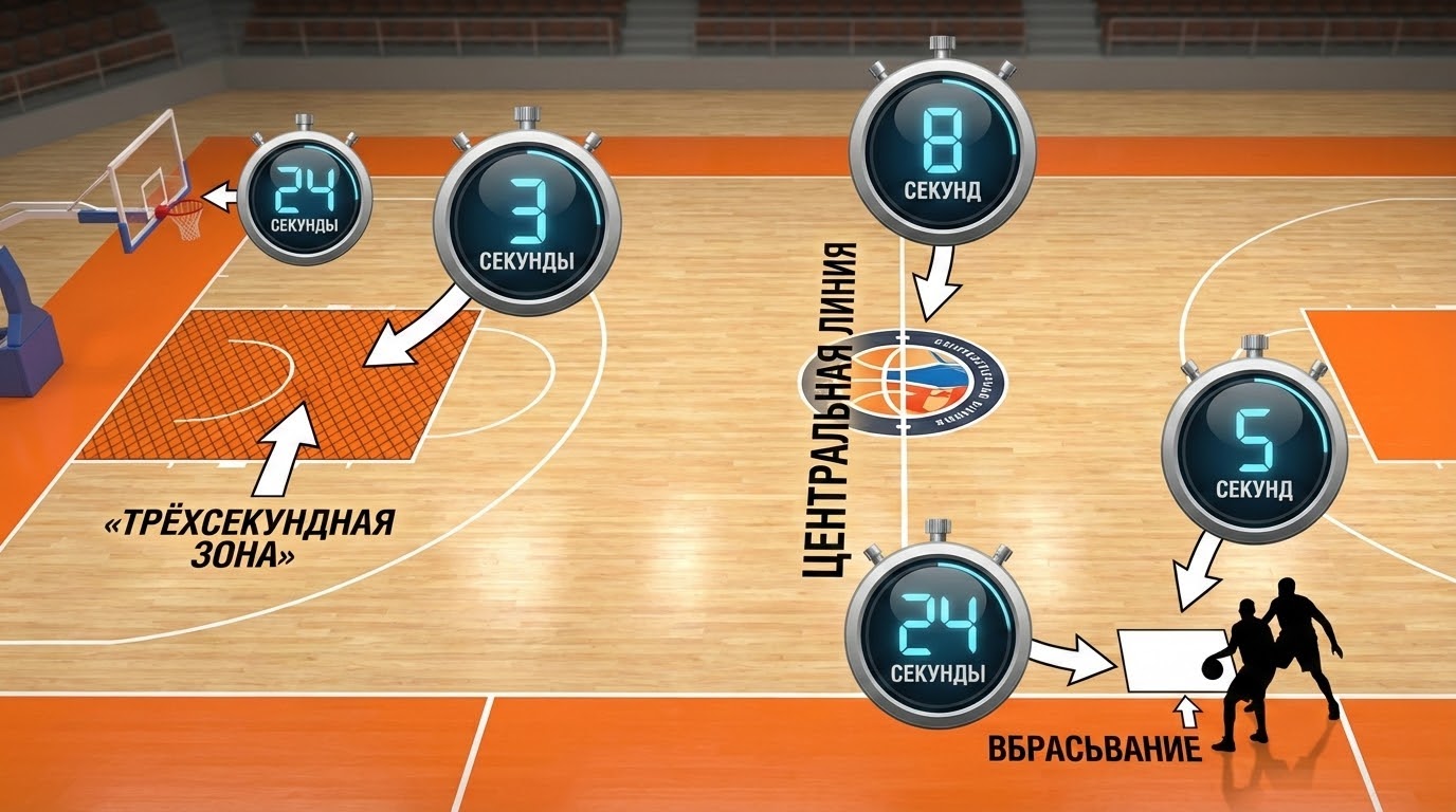 3, 5, 8 и 24 секунды