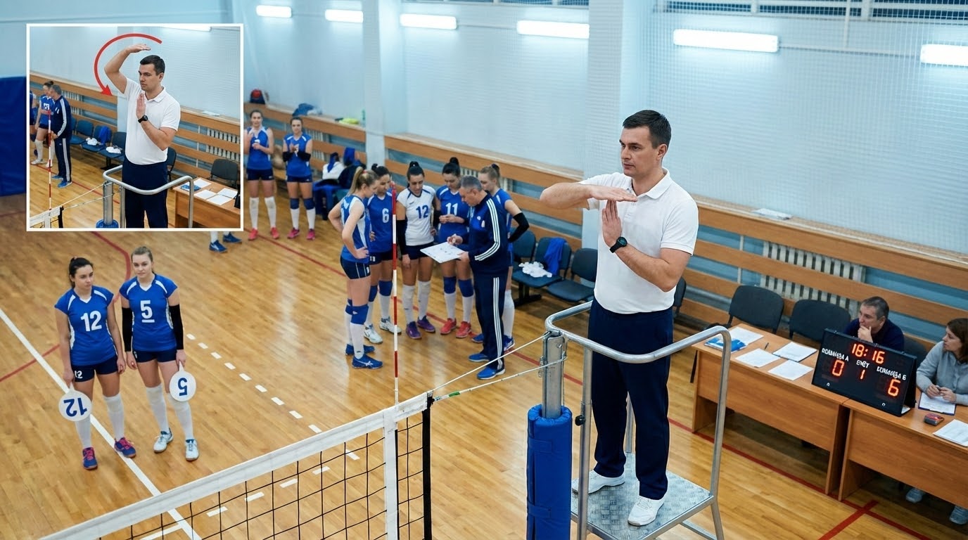 Тайм‑ауты и замены - жесты перерывов