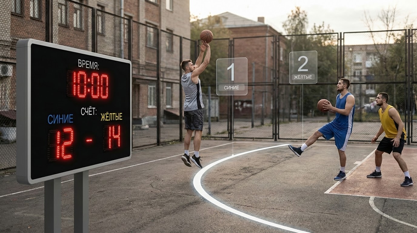 Время игры, очки и владение мячом в 3х3