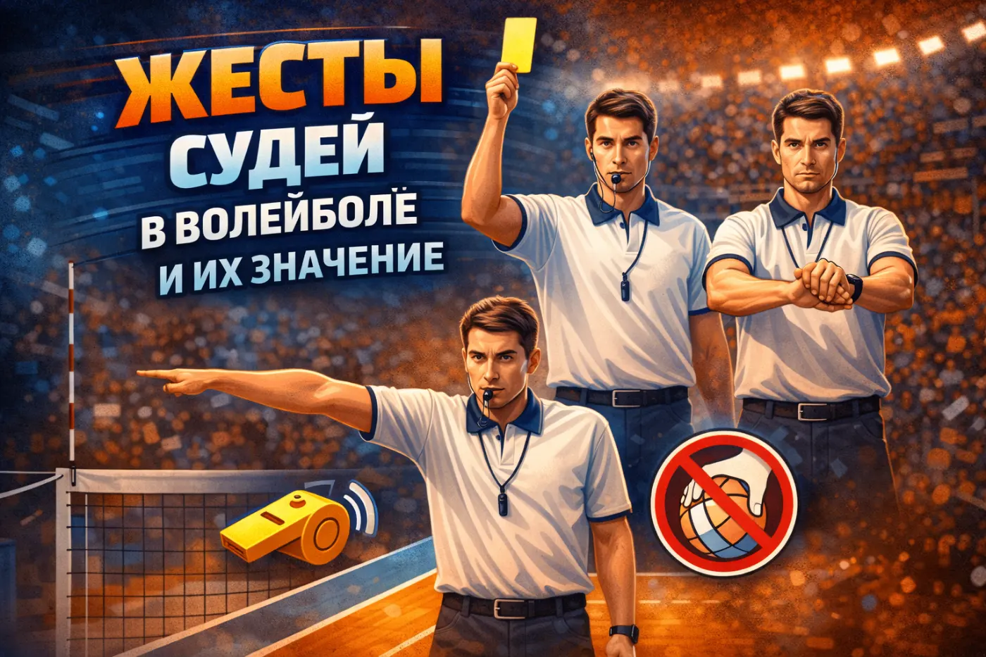 Жесты судей в волейболе и их значение