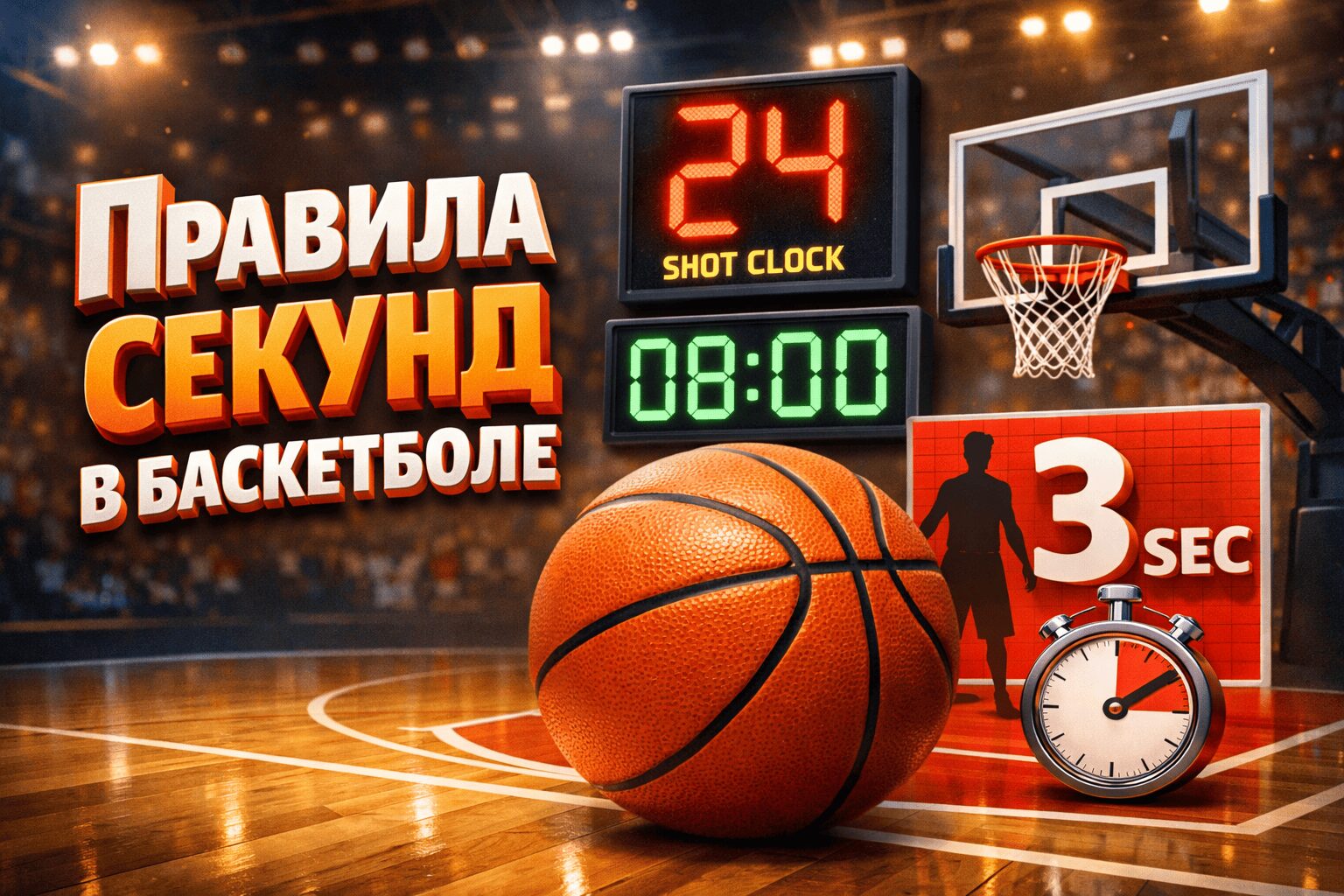Правила секунд в баскетболе