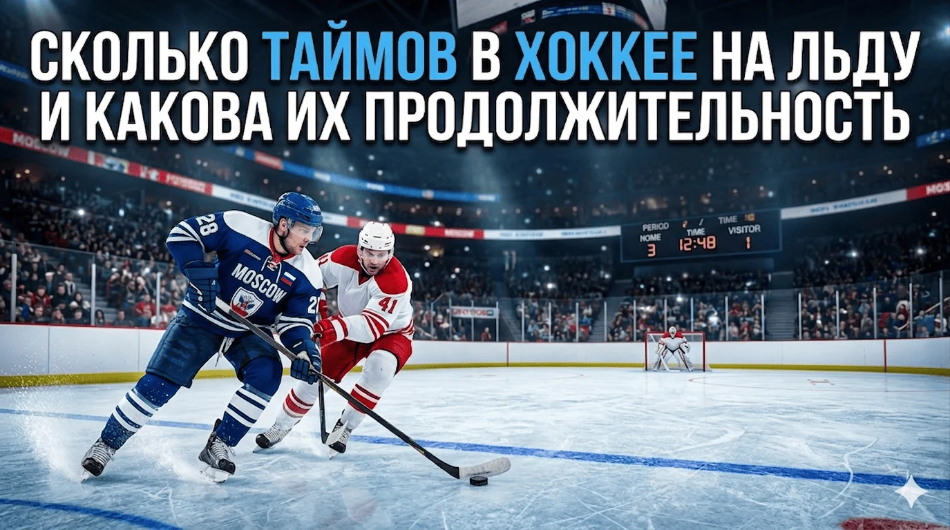 Сколько таймов в хоккее на льду с шайбой?