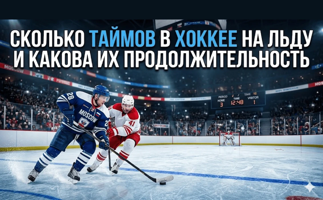 Сколько таймов в хоккее на льду с шайбой?
